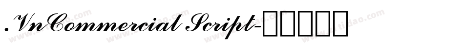 .VnCommercial Script字体转换